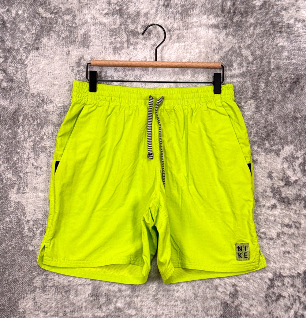 New Nike Icon Volley Swim Trunks Medium Mens Neon Green